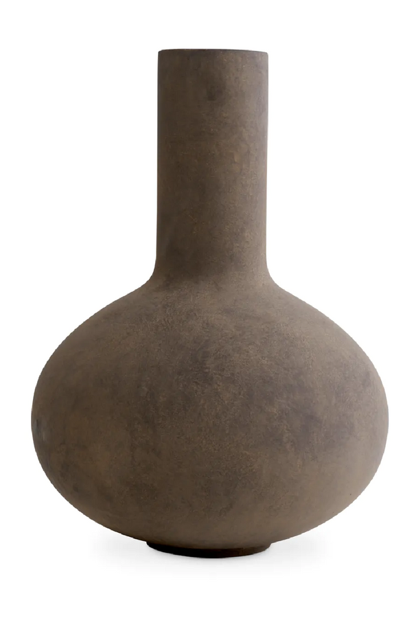 Long Neck Taupe Vase | Met x Eichholtz Moon Jar | Eichholtzmiami.com