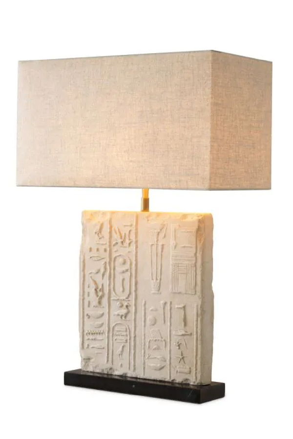 Relief Carved Table Lamp | Met x Eichholtz Hathor | Eichholtzmiami.com