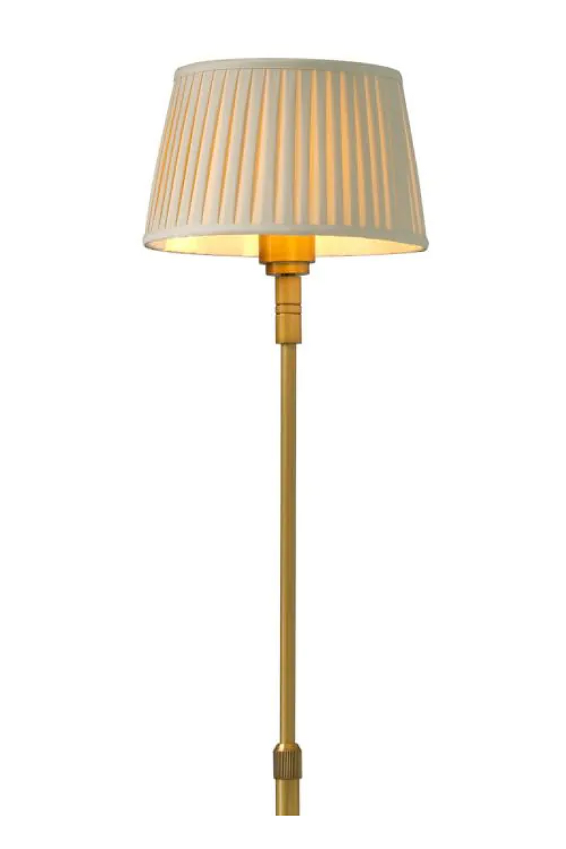 Beige Pleated Shade Floor Lamp | Met x Eichholtz Tryon | Eichholtzmiami.com