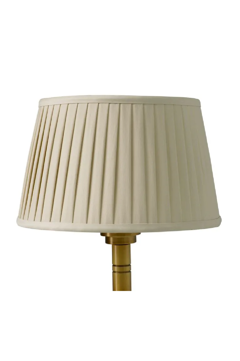 Beige Pleated Shade Floor Lamp | Met x Eichholtz Tryon | Eichholtzmiami.com