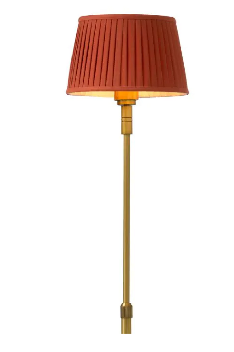 Orange Pleated Shade Floor Lamp | Met x Eichholtz Tryon | Eichholtzmiami.com