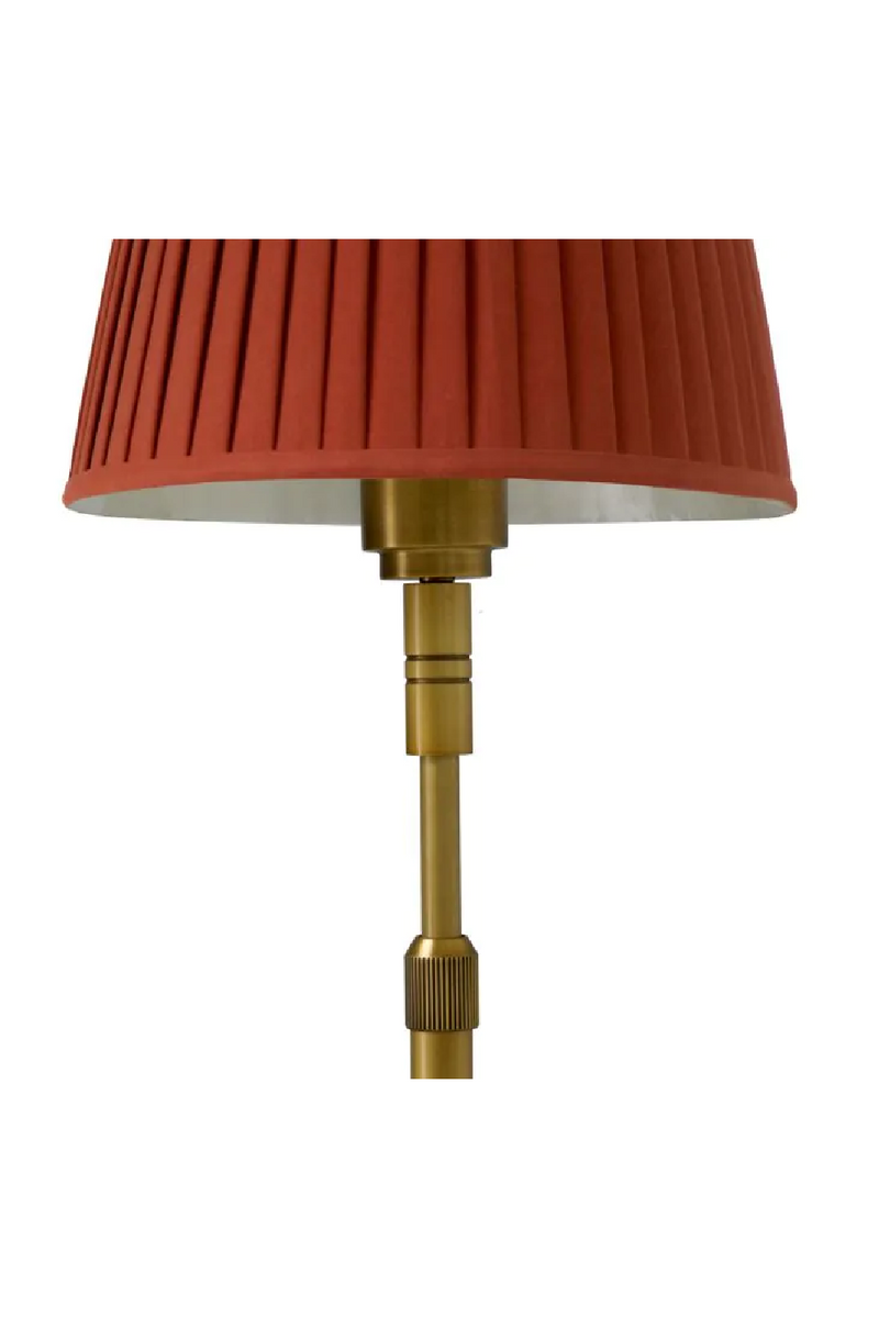 Orange Pleated Shade Floor Lamp | Met x Eichholtz Tryon | Eichholtzmiami.com