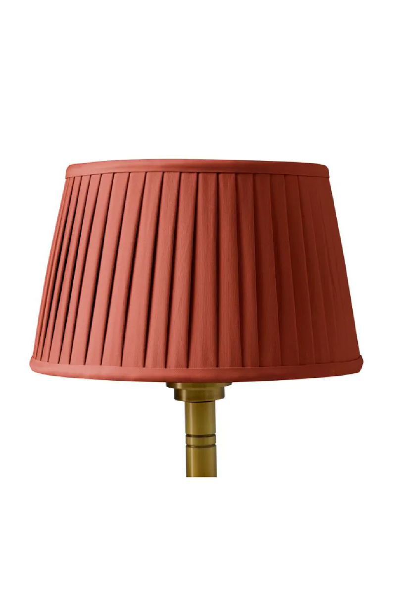 Orange Pleated Shade Floor Lamp | Met x Eichholtz Tryon | Eichholtzmiami.com