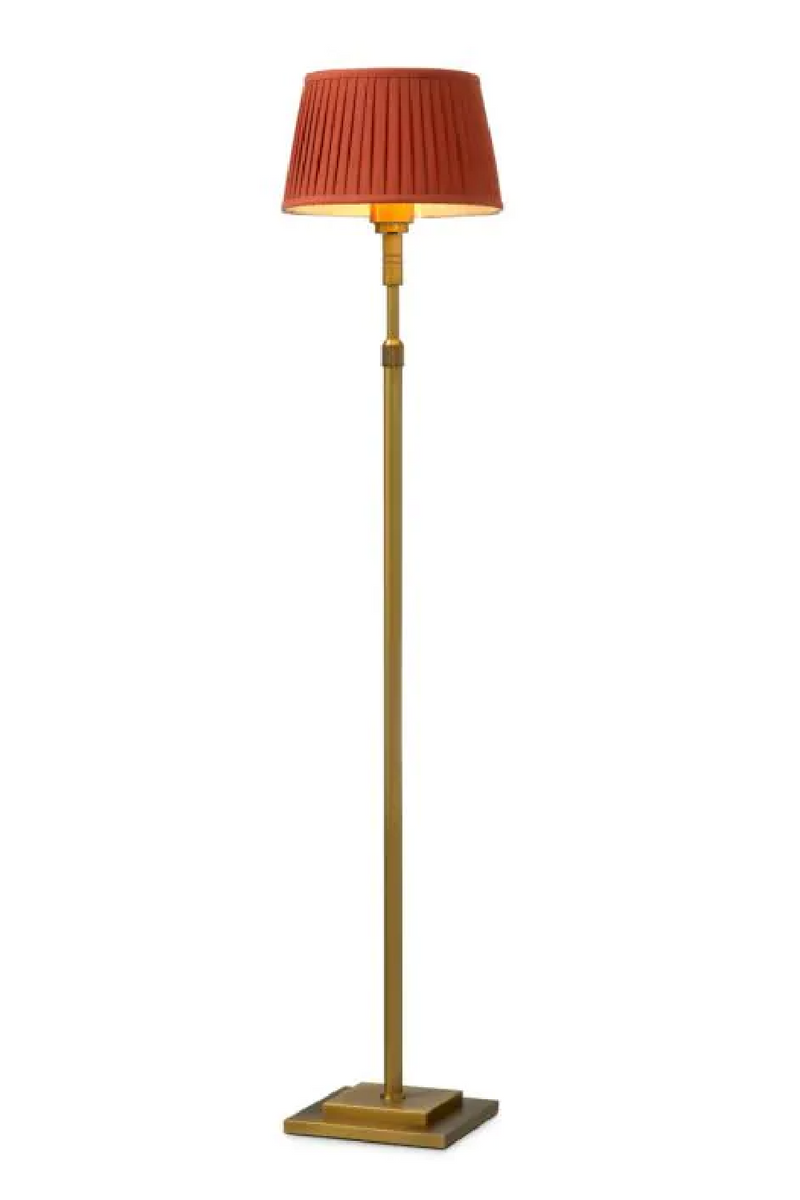 Orange Pleated Shade Floor Lamp | Met x Eichholtz Tryon | Eichholtzmiami.com