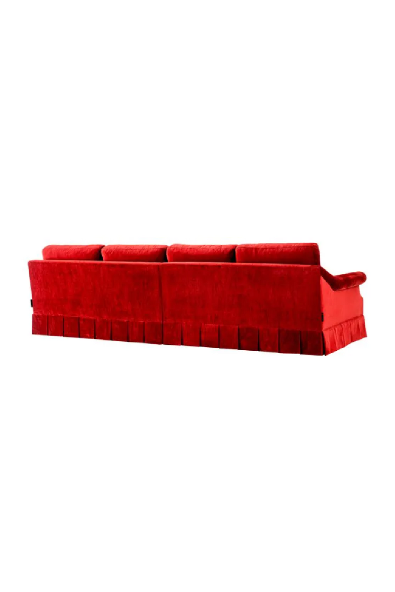 Red Velvet Frilled Sofa | Met x Eichholtz Verplanck | Eichholtzmiami.com