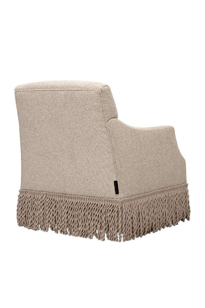 Beige Twisted Fringe Swivel Chair | Met x Eichholtz Madison | Eichholtzmiami.com