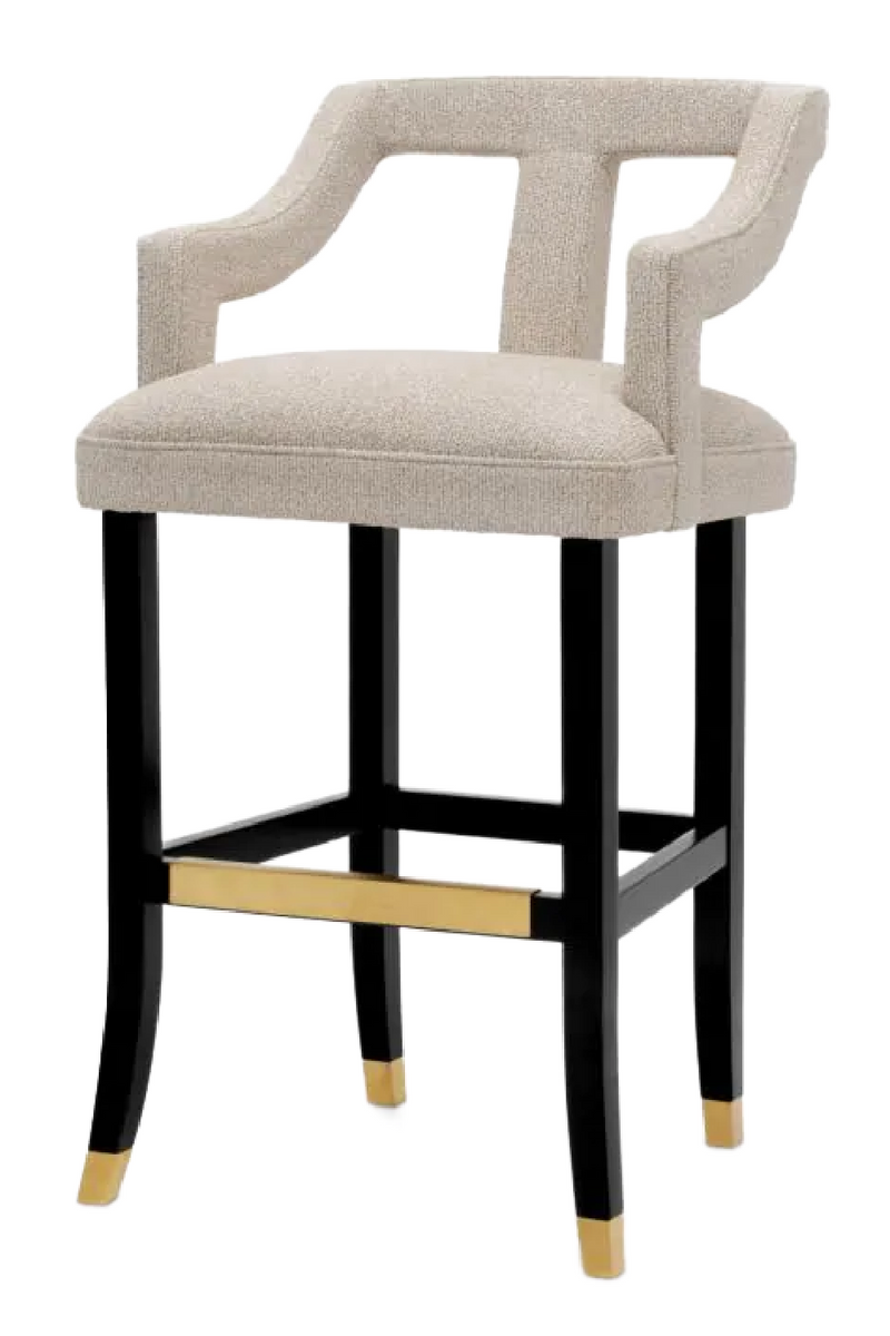 Beige Cut-Out Bar Stool | Met x Eichholtz Roumier | Eichholtzmiami.com