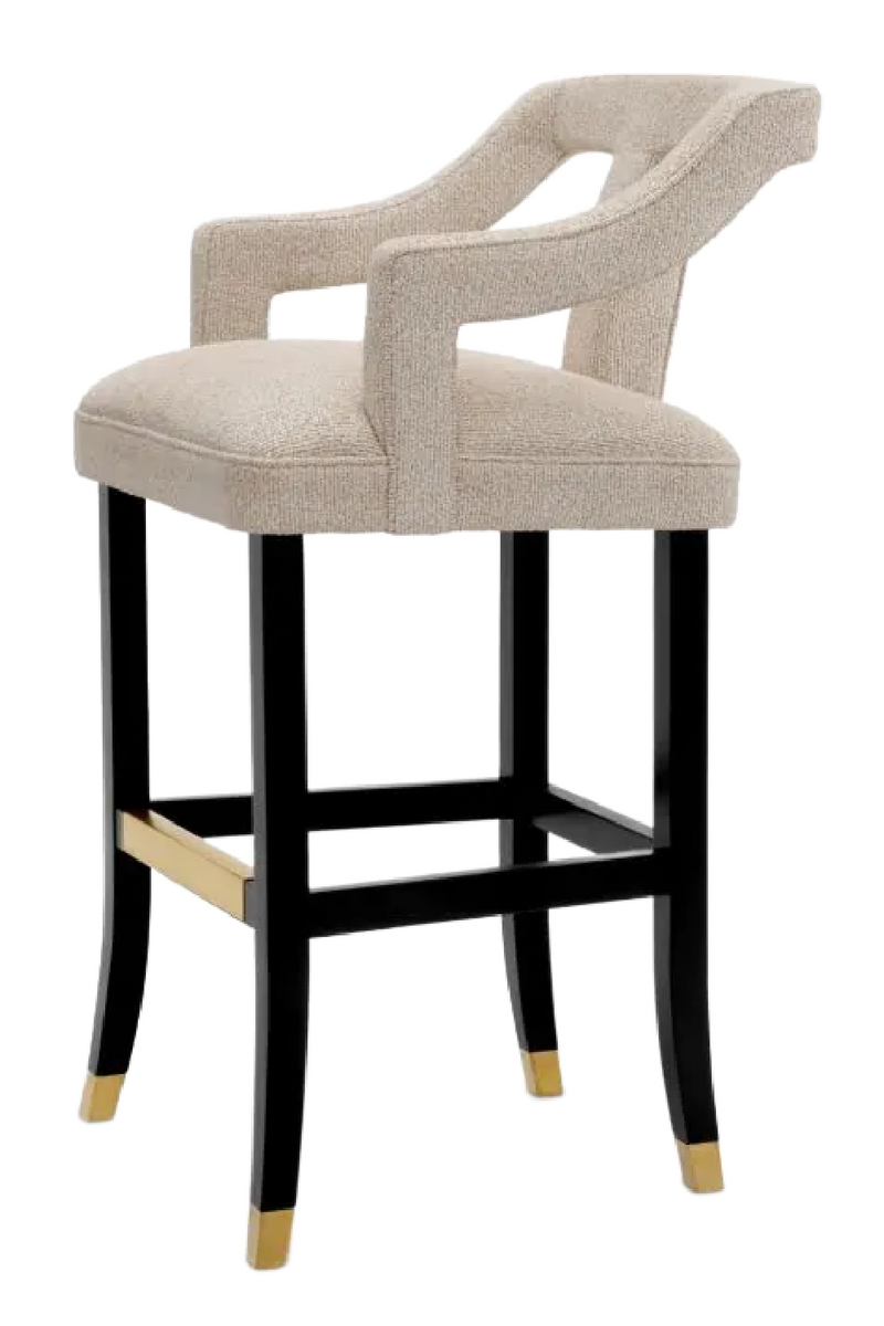 Beige Cut-Out Bar Stool | Met x Eichholtz Roumier | Eichholtzmiami.com