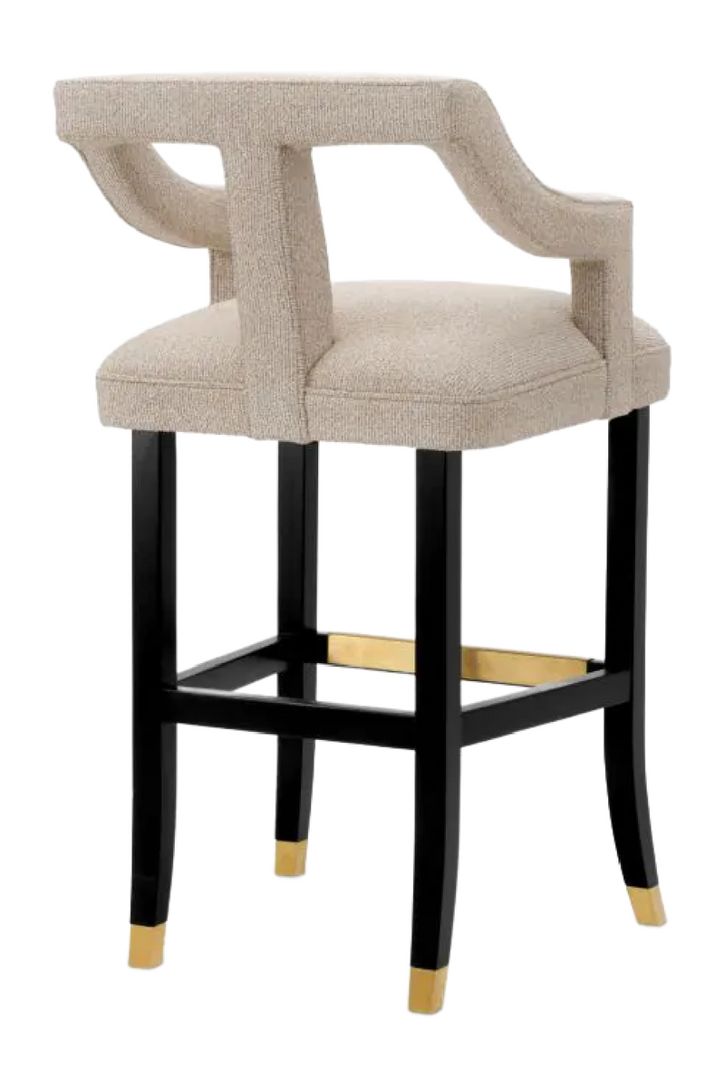 Beige Cut-Out Bar Stool | Met x Eichholtz Roumier | Eichholtzmiami.com