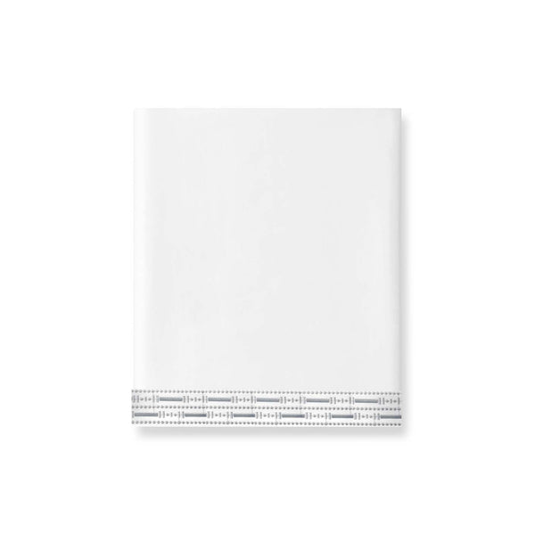 400TC Percale Embroidered Flat Sheet | Amalia Home Memória | Eichholtzmiami.com