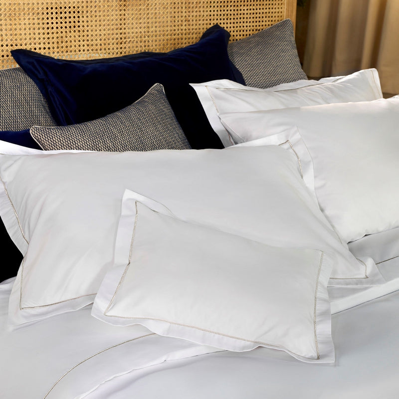 800TC Percale Bordered Sham Set | Amalia Home Gardénia | Eichholtzmiami.com