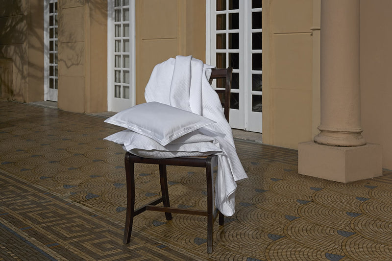 White Combed Cotton Euro Sham | Amalia Home Sintra | Eichholtzmiami.com