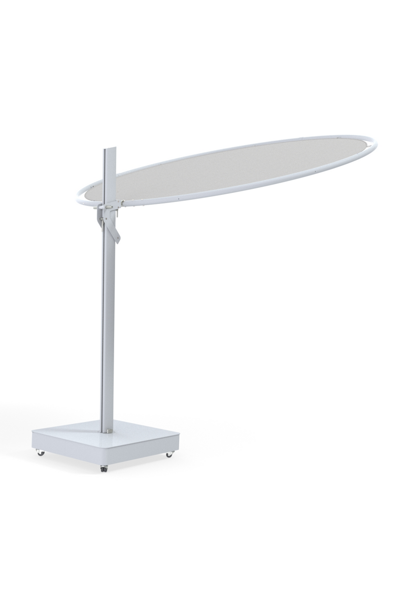 Sleek Round White Parasol | Umbrosa Eclipsum UX | Eichholtzmiami.com