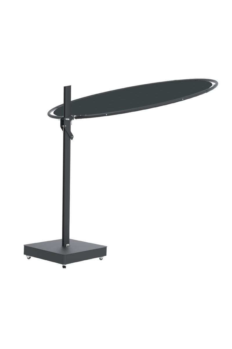 Sleek Round Black Parasol | Umbrosa Eclipsum UX | Eichholtzmiami.com