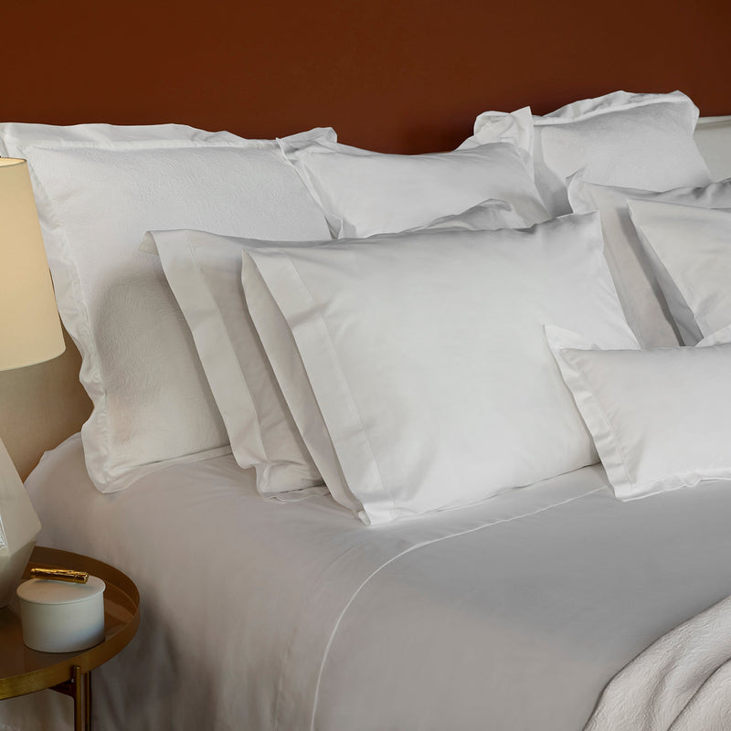 525TC White Percale Sham Set | Amalia Home Victoria | Eichholtzmiami.com