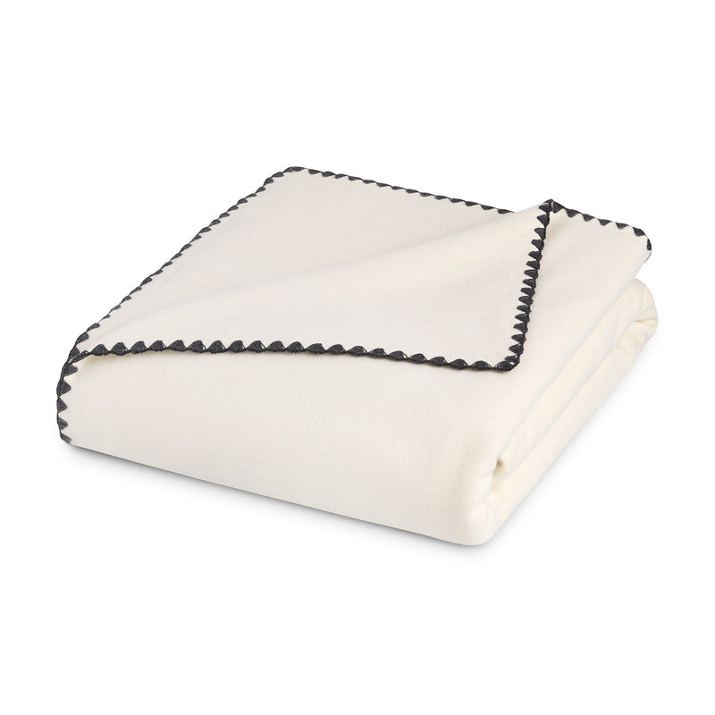 Brushed Cotton Shell-Stitched Blanket | Amalia Home Luísa | Eichholtzmiami.com