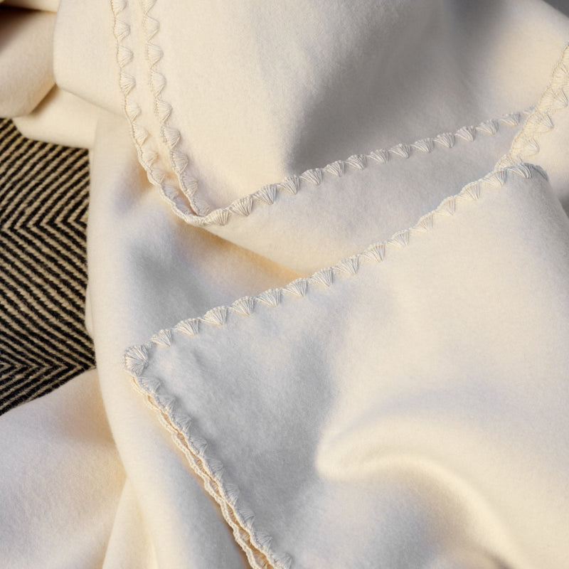 Brushed Cotton Shell-Stitched Blanket | Amalia Home Luísa | Eichholtzmiami.com