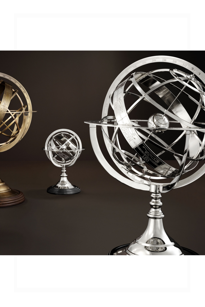 Silver Axis Globe - S | Eichholtz | Eichholtz Miami