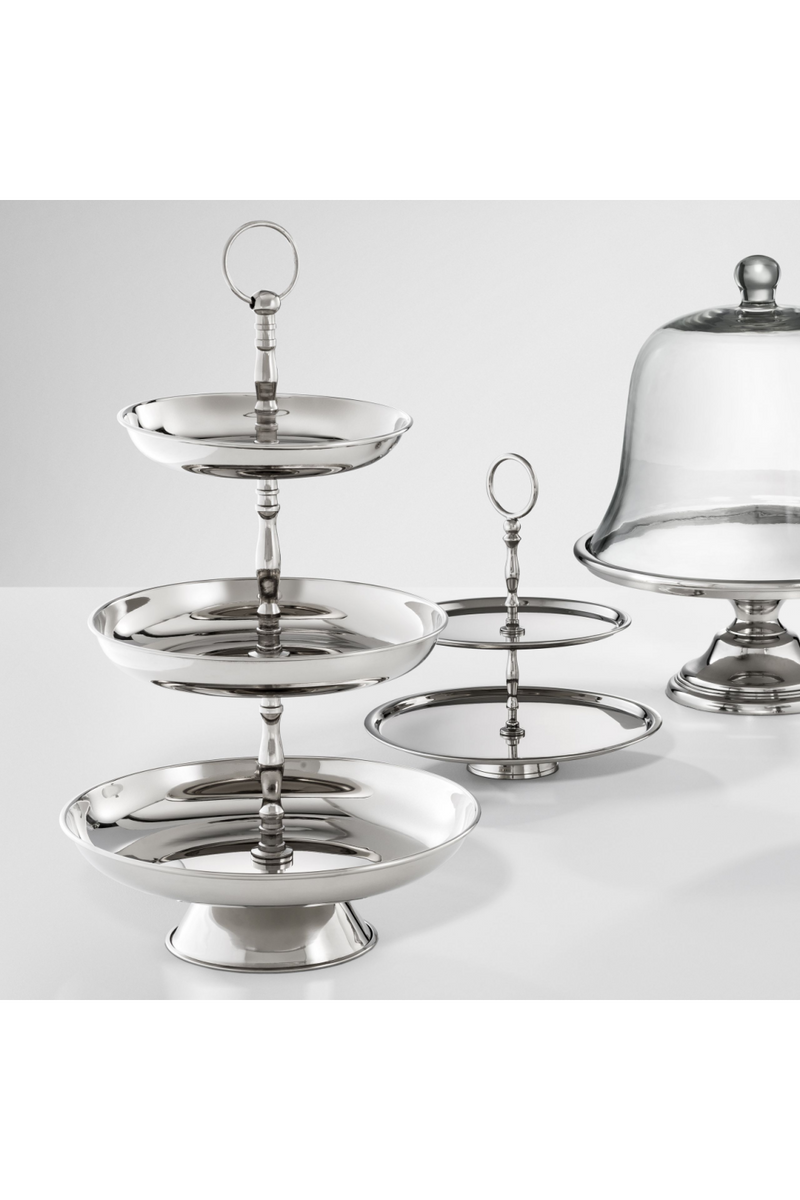 Silver Triple Cake Stand | Eichholtz Oriole | Eichholtz Miami