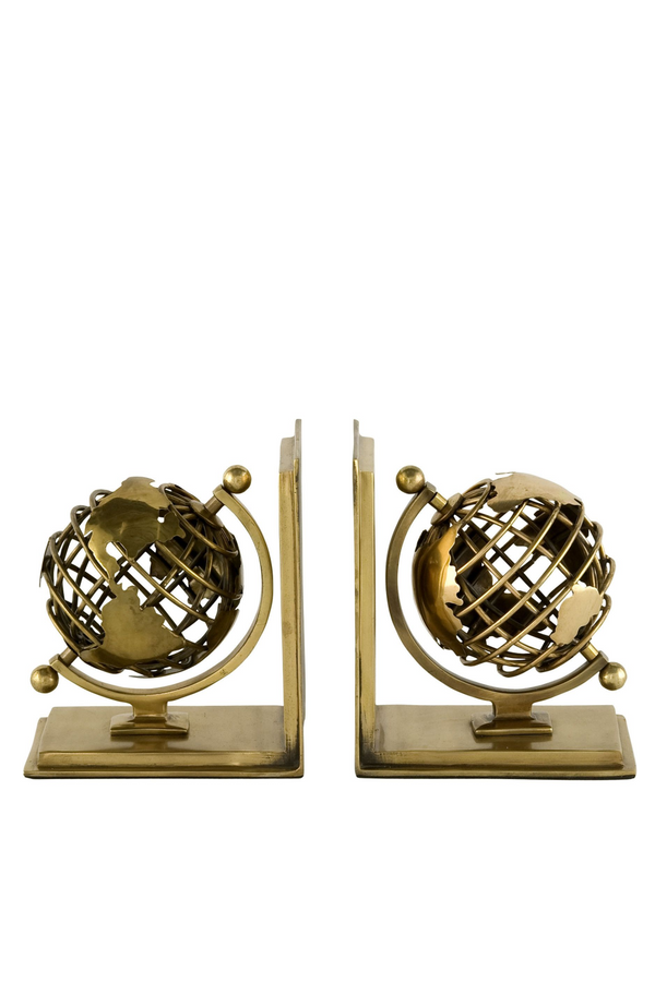 Brass Bookend Set | Eichholtz Globe | Eichholtz Miami