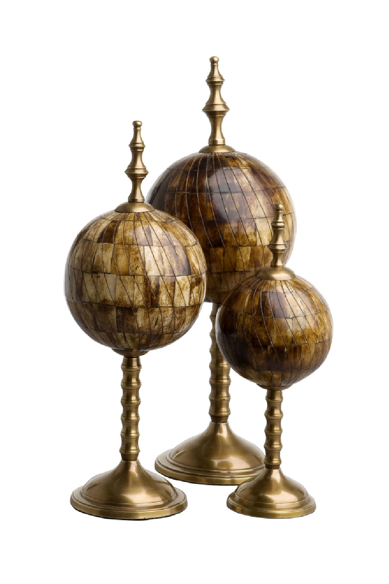 Globe Decor (set of 3) | Eichholtz Leonardo | Eichholtz Miami