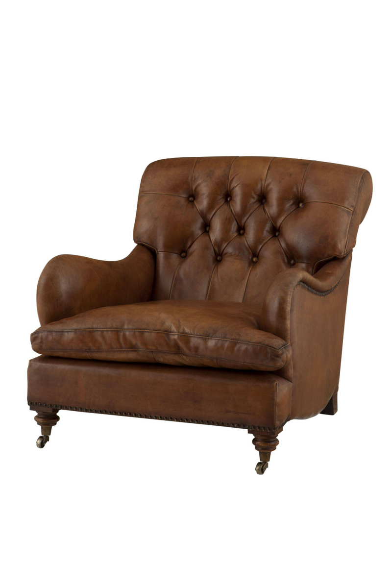 Tufted Leather Club Chair | Eichholtz Caledonian | Eichholtzmiami.com