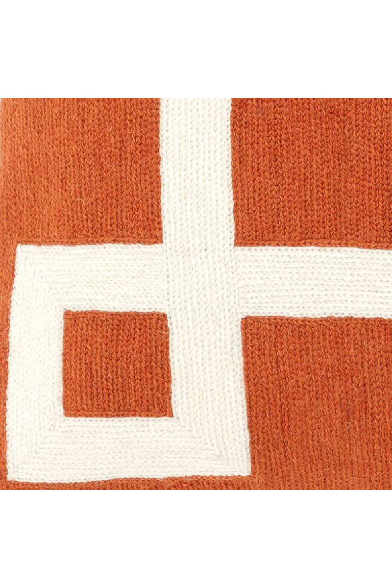 Orange Hand Embroidered Pillow | Eichholtz Hartley | Eichholtz Miami