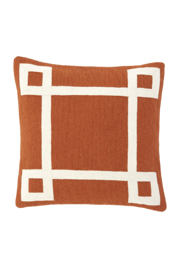 Orange Hand Embroidered Pillow | Eichholtz Hartley | Eichholtz Miami