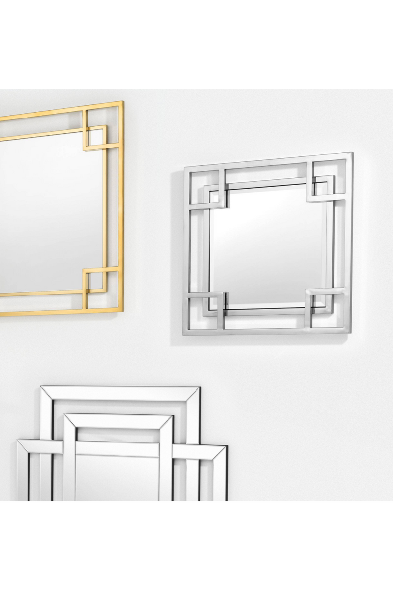 Silver Geometric Frame Mirror | Eichholtz Dior | Eichholtz Miami