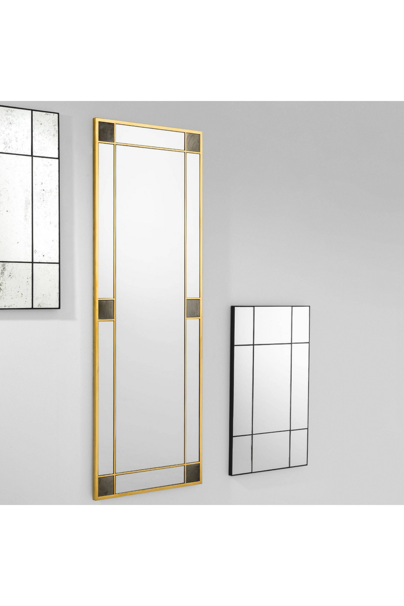 Black Metal Grid Mirror | Eichholtz Mountbatten | Eichholtzmiami.com