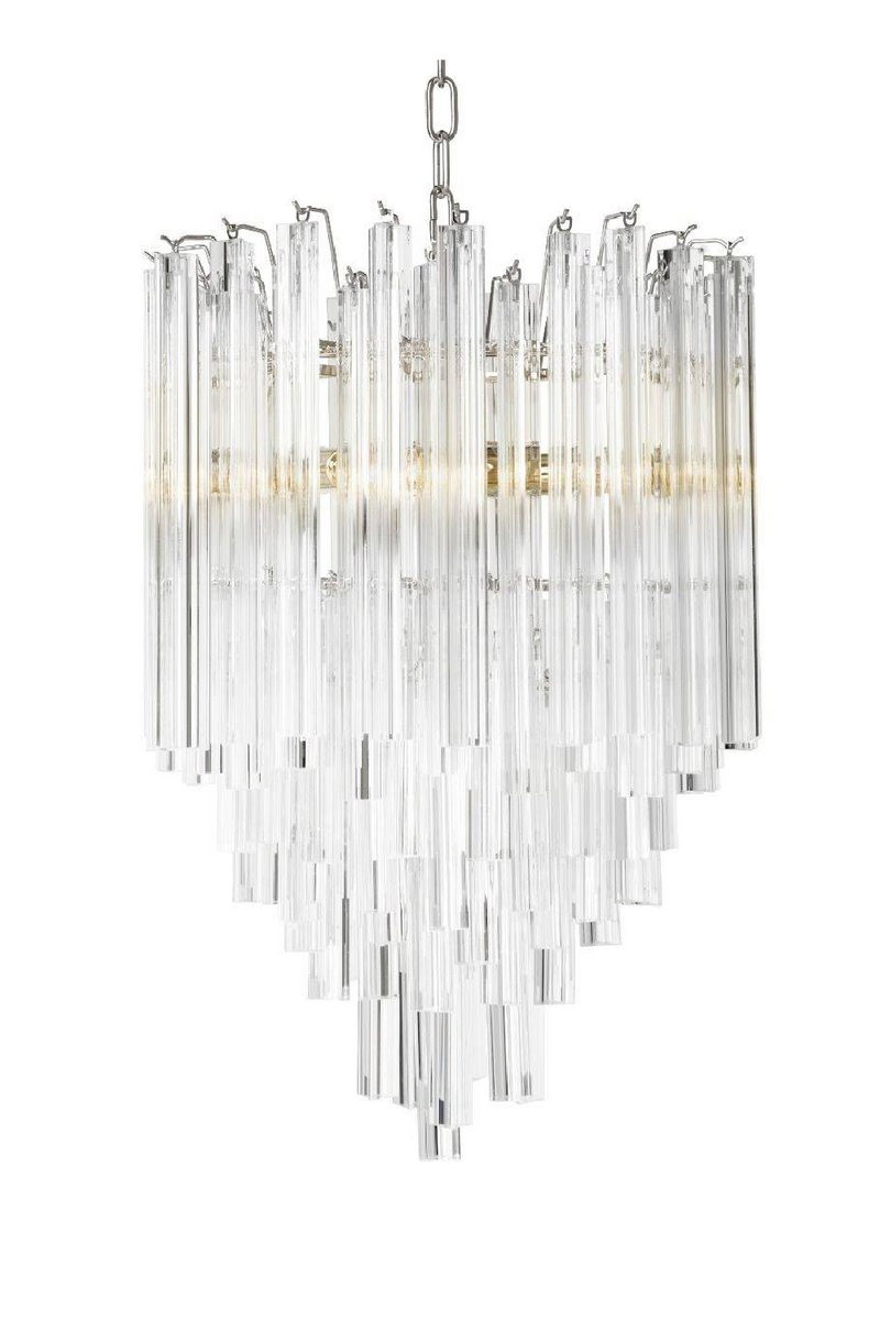 Nickel Glass Chandelier | Eichholtz Salerno | Eichholtz Miami