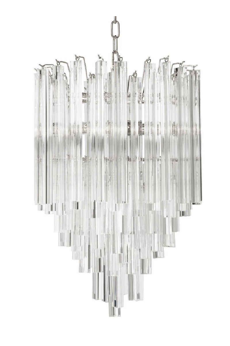 Nickel Glass Chandelier | Eichholtz Salerno | Eichholtz Miami