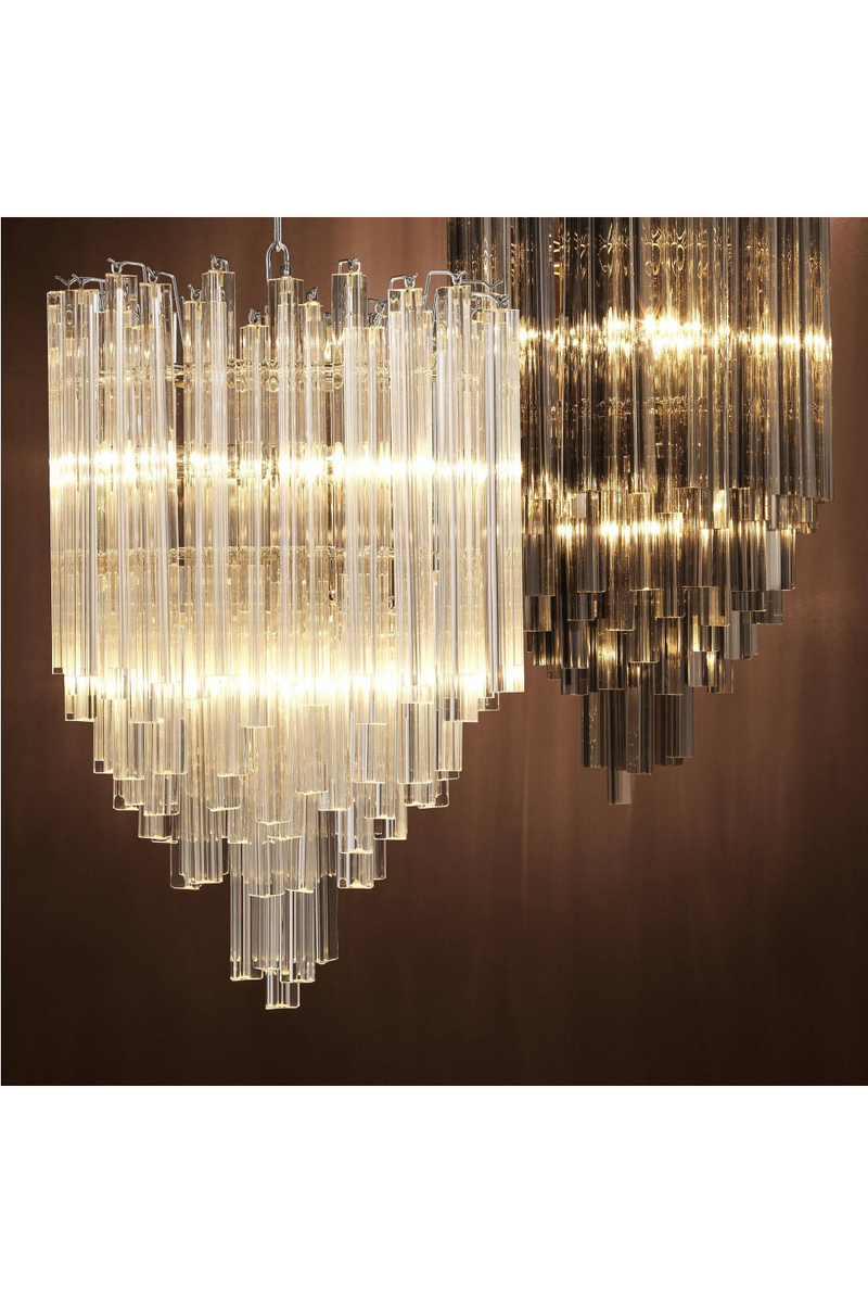 Nickel Glass Chandelier | Eichholtz Salerno | Eichholtz Miami