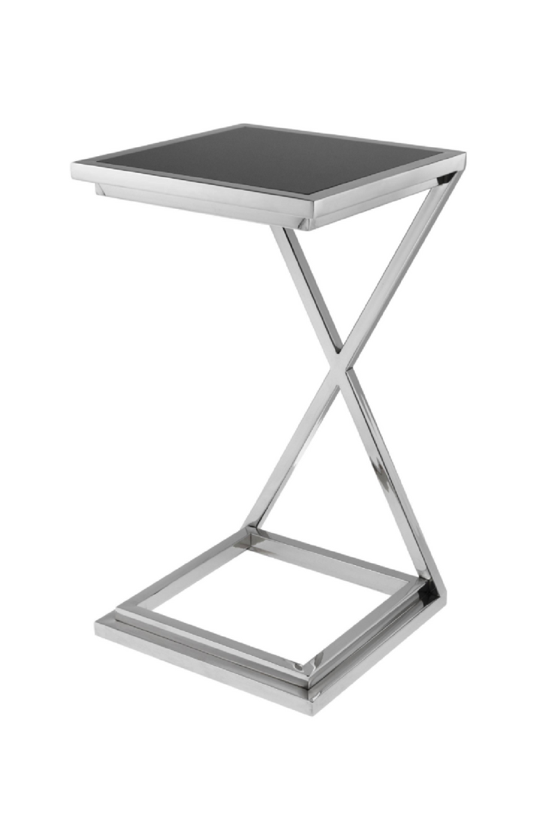 Black Glass Side Table | Eichholtz Cross | Eichholtz Miami