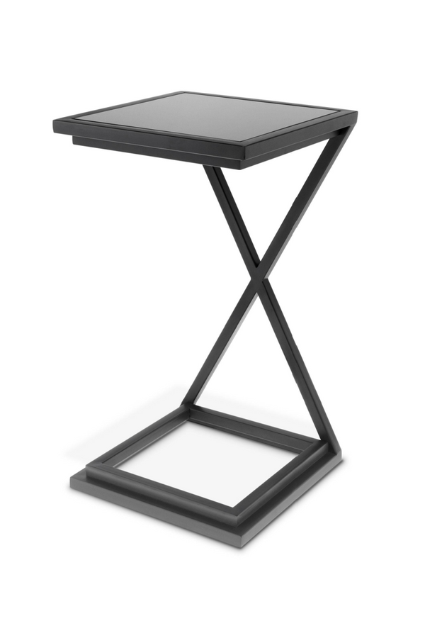 Gunmetal Glass Side Table | Eichholtz Cross | Eichholtz Miami