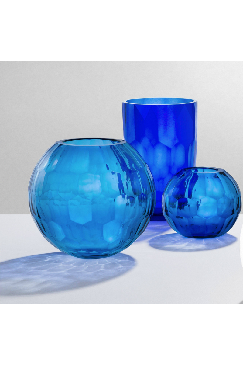Blue Glass Vase - L | Eichholtz Feeza | Eichholtz Miami