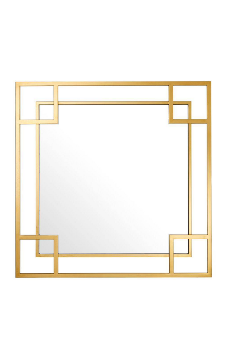 Art Deco Gold Geometric Frame Mirror | Eichholtz Morris | Eichholtz Miami