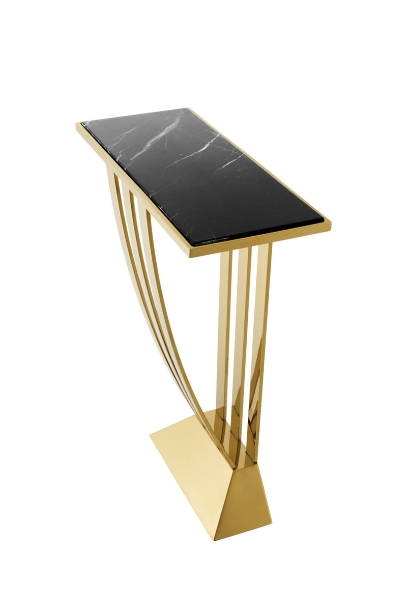 Small Gold Art Deco Console Table | Eichholtz Beau Deco | Eichholtz Miami