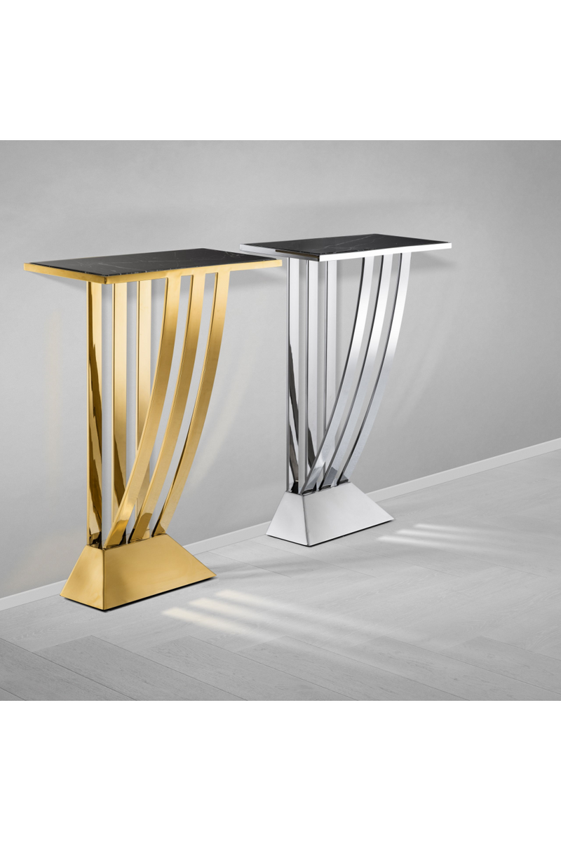 Small Gold Art Deco Console Table | Eichholtz Beau Deco | Eichholtz Miami
