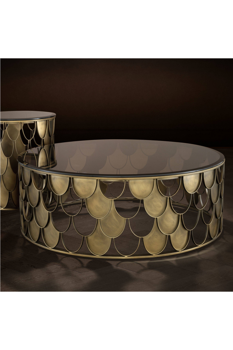 Copper Scalloped Coffee Table | Eichholtz L'indiscret | Eichholtz Miami