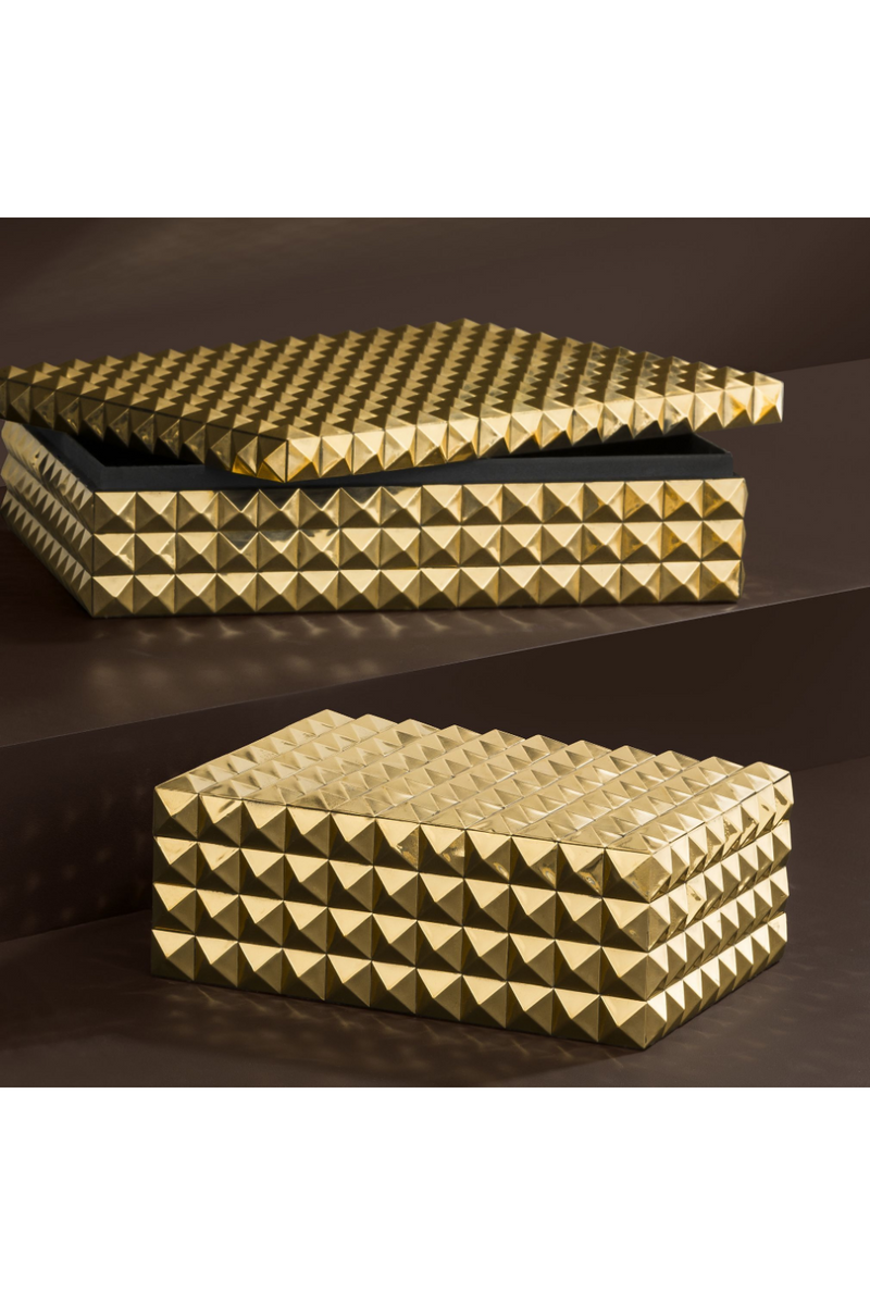 Gold Storage Box | Eichholtz Vivienne L | Eichholtz Miami