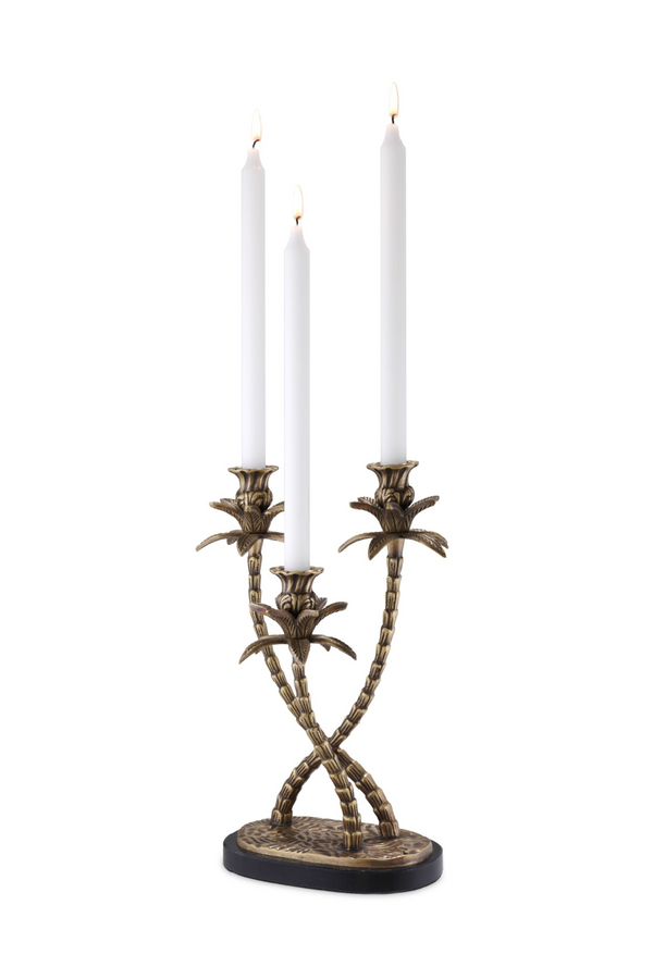 Vintage Brass Candle Holder | Eichholtz Villa d'Este | Eichholtz Miami