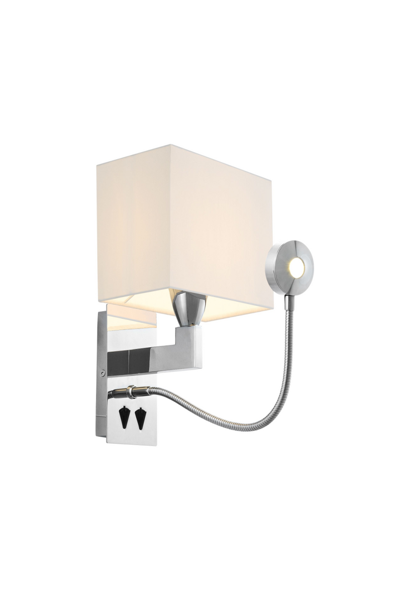 Silver Wall Lamp With Picture Light | Eichholtz Reading |  Eichholtz Miami