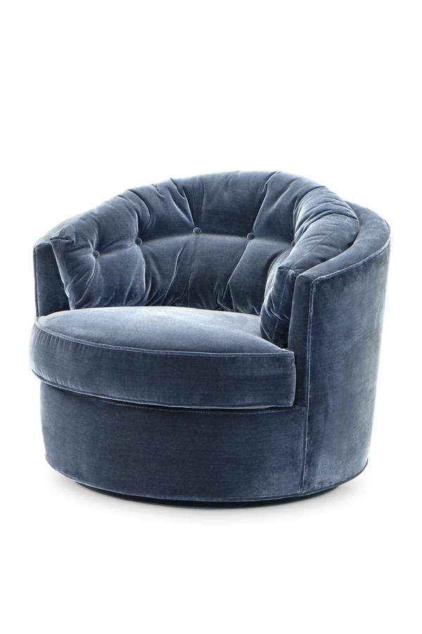 Blue Velvet Swivel Chair | Eichholtz Recla | Eichholtzmiami.com