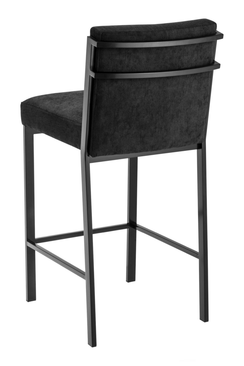 Bronze Black Velvet Counter Stool | Eichholtz Scott | Eichholtz Miami