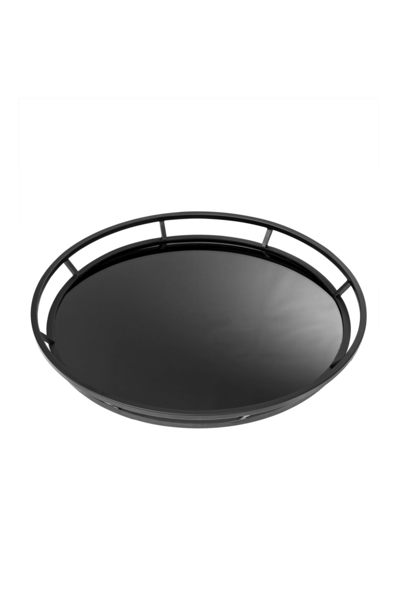 Black Metallic Decorative Tray | Eichholtz Gaia | Eichholtz Miami