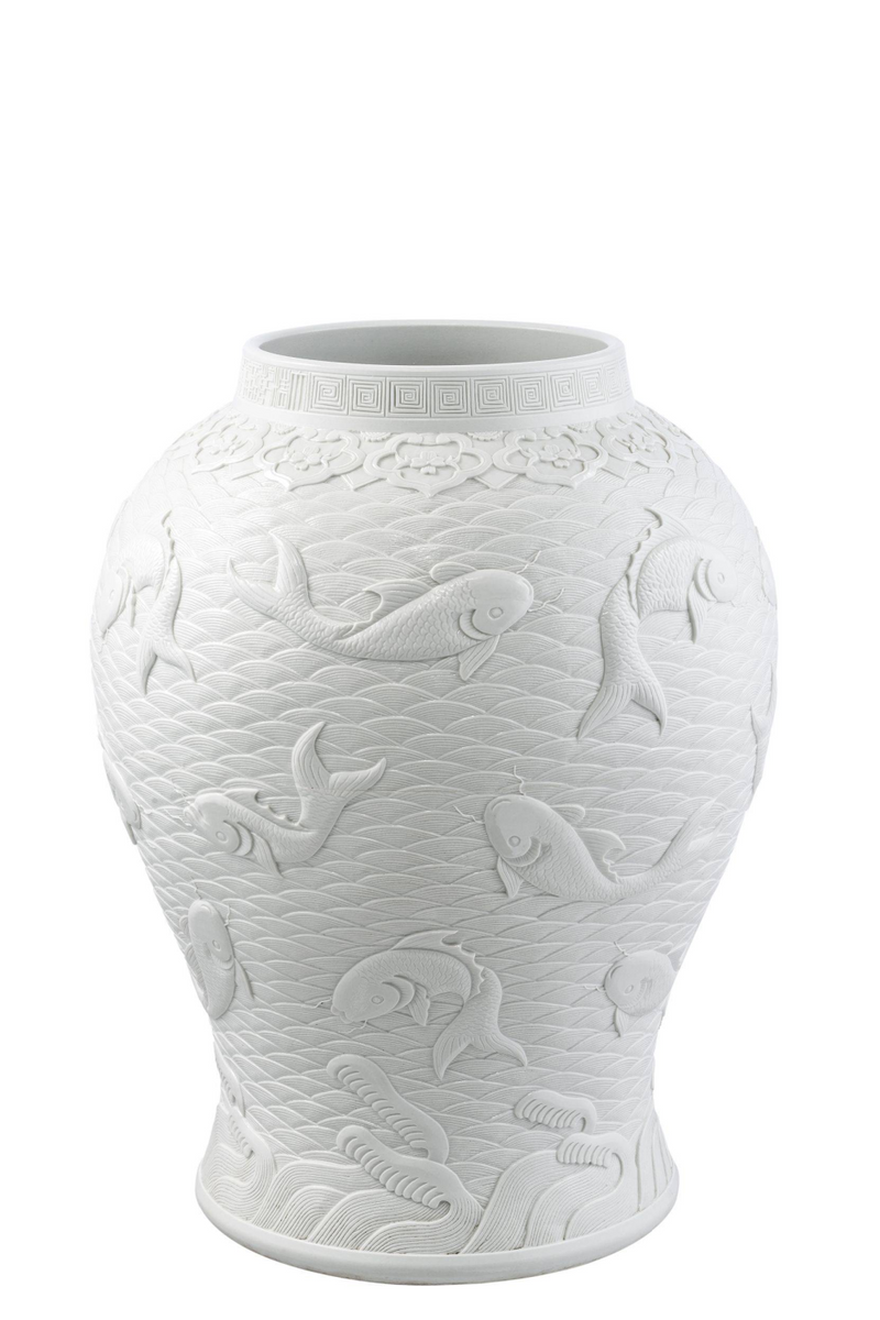 White Ceramic Vase | Eichholtz Voltaire | Eichholtzmiami.com