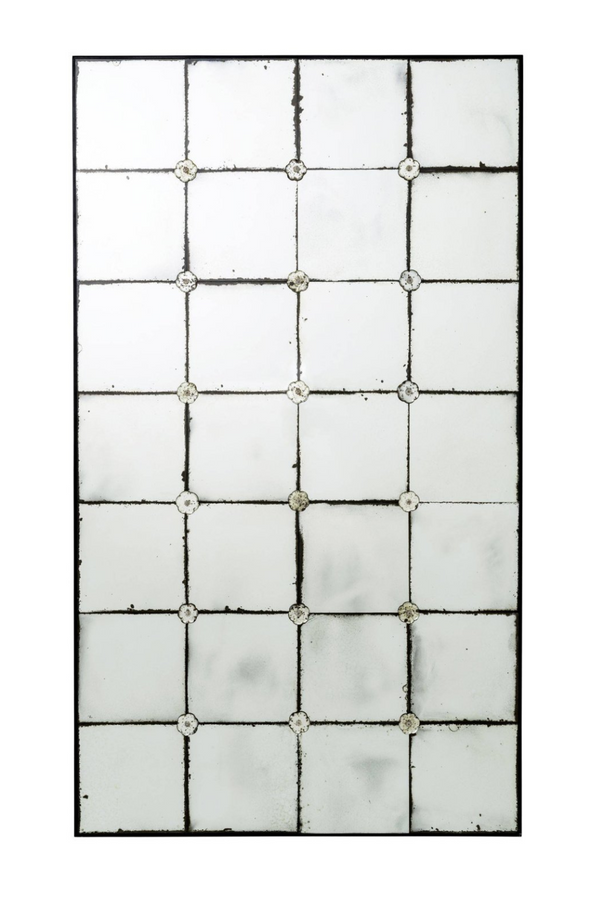 Weathered Glass Grid Mirror | Eichholtz Cedar | Eichholtz Miami