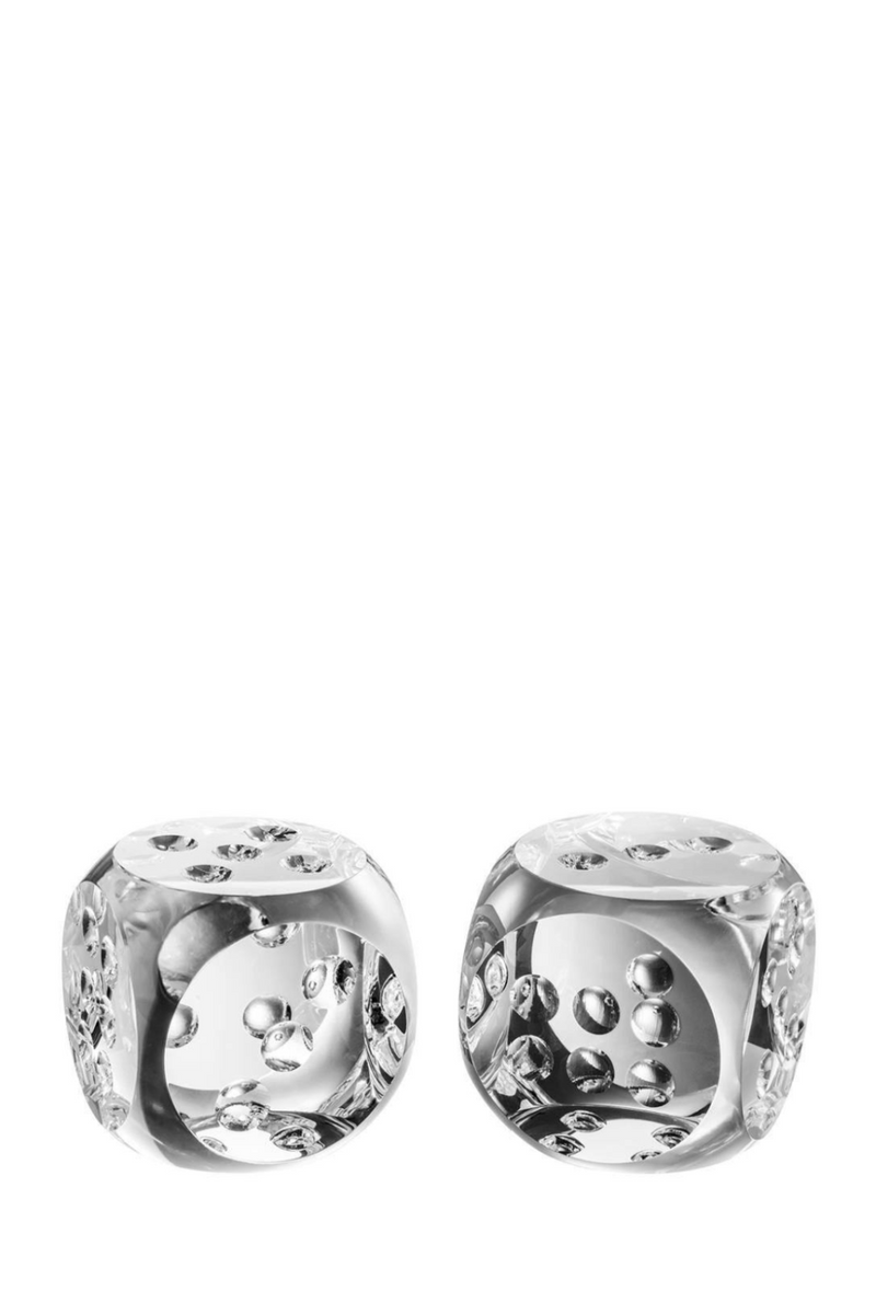 Glass Dice (set of 2) | Eichholtz Tradizone | Eichholtz Miami