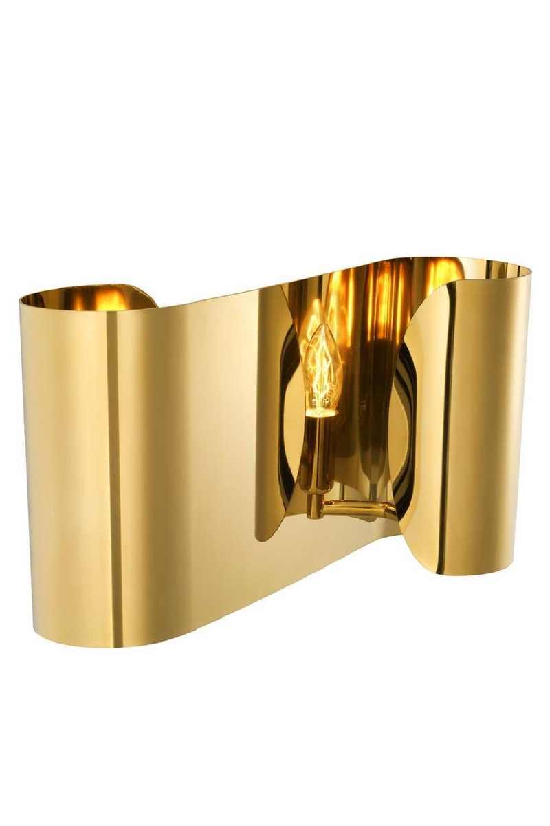 Curved Gold Wall Sconce | Eichholtz Crawley | Eichholtz Miami